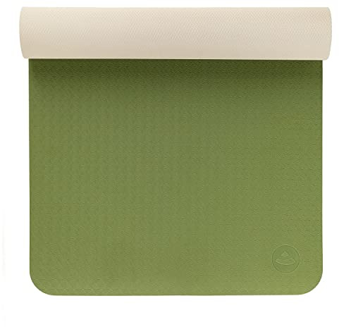 Bodhi Yogamatte Flow | rutschfeste & Weiche Übungsmatte | Sportmatte aus TPE | Inkl. 2 Yogablöcken aus EVA & 1 Yogagurt aus Baumwolle | Einsteiger-Set für Yoga-Anfänger | 183x63cm