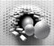 decomonkey Fototapete 3d Effekt 300x210 cm XXL Design Tapete Fototapeten Vlies Tapeten Wandtapete Vliestapete moderne Wandbild Wand Schlafzimmer Wohnzimmer Abstrakt Kugeln Geometrisch