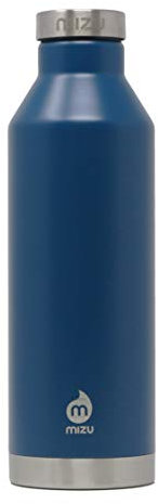 Mizu V8 Isolierte Wasserflasche, Ozeanblau