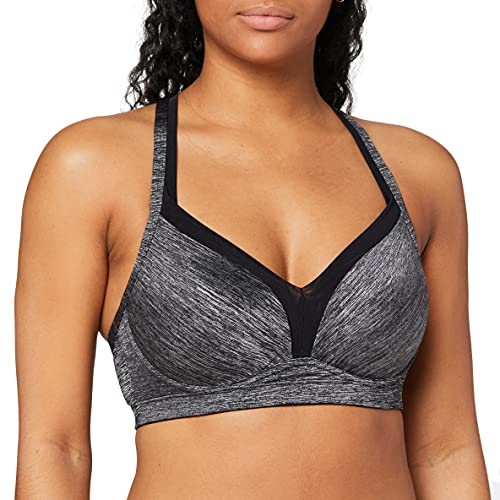 Dorina Damen Bügelloser Sport-BH Outrun D00519M, Gr. 85B, Grau (Grey Melange 904)