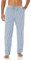 Amazon Essentials Herren Gewebte Straight-Fit Pyjamahose Mit Taschen, Hellblau Weiß Karomuster, L