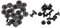 20 pezzi in ottone nero filettato testa piatta chiodo chiodo rivetti viti in pelle fai da te decorazione del mestiere forniture(5mm)