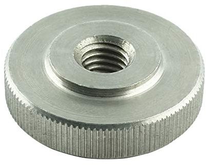 Eisenwaren2000 | M8 Rändelmuttern niedrige Form (10 Stück) - Rändel-Mutter DIN 467 - Edelstahl A1 1.4305 - rostfrei