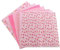 7-teiliges Set aus Baumwollstoff, 50 x 50 cm, verschiedene Quadrate, vorgeschnitten, für Bettwäsche, Suite, Quarter, DIY, Nähen, Scrapbooking, Quilting-Set (Pink)