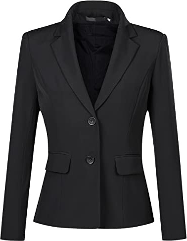 YYNUDA Femme Casual Blazer Business Pockets Boutons Manche Longue Costume Jackets