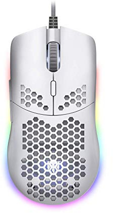 TECWARE EXO Elite Pixart 3389 Gaming-Maus, 69 g, RGB, matt, Weiß