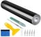 Wilktop 6D Autocollant Carbone Film, Haute Brillance 6D Autocollant Voiture Fibre Vinyle Adhésif Autocollants Pour Véhicule Décoration (Noir 30 x 300 cm)