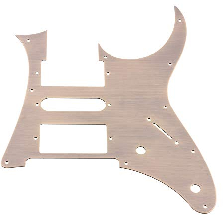 LYWS Pickguard für Ibanez RG E-Gitarre, Aluminiumlegierung, bronzefarben