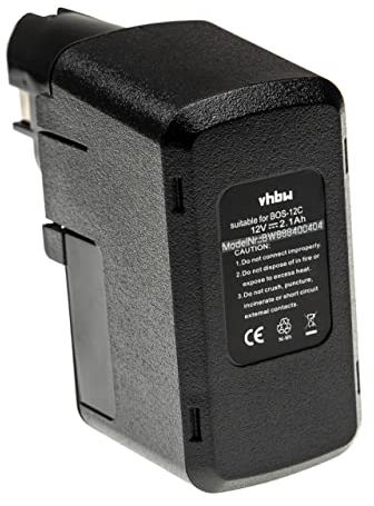 vhbw Akku kompatibel mit Bosch AHS 3, AHS 4, AHS A, ASG 52, ATS 12-P, B2300, B2310, B2500 Elektrowerkzeug (2100mAh NiMH 12 V)