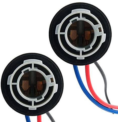 1157 douilles de base de lumières, TOTMOX universel 12 V voiture support d'ampoule connecteur feu stop Glob adaptateur de douille 15 mm (Lot de 2)