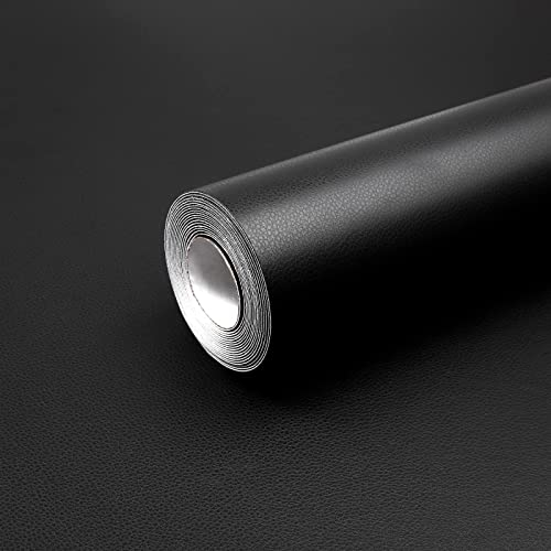 Hode Kunstleder Selbstklebend Schwarz 44x300cm Leder Reparatur Set Patch PU Lederoptik Lederflicken Folie für Sofa Autositze Jacken Möbel Lederreparatur Möbelfolie Leather Repair Lederflicken
