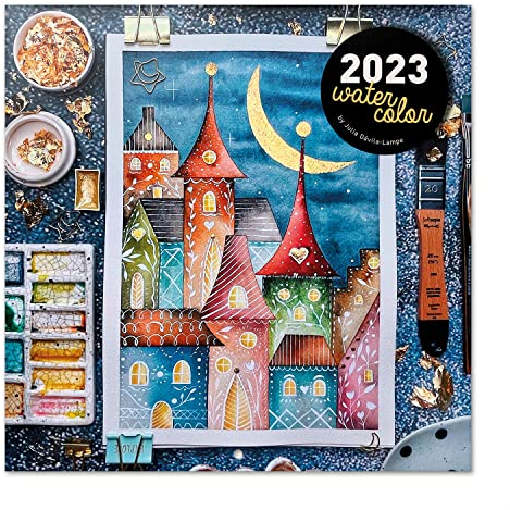 Grupo Erik Wandkalender 2023, Aquarelle Wandkalender, Kalender zum Aufhängen, Kalender 2023 Wandkalender, Familienkalender 2023, offizielle Lizenz, FSC zertifiziert