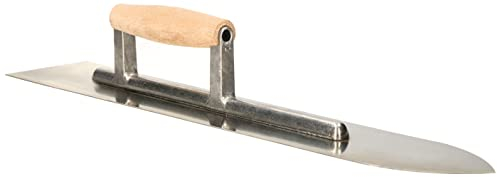 KOTARBAU® Bodenleger-Glättekelle Steinholzglätter aus Edelstahl 90x500 mm Holzgriff