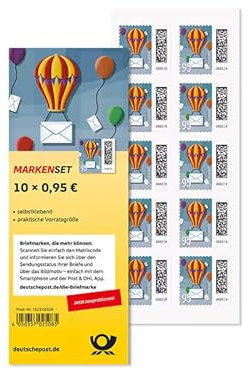 10 Briefmarken Deutsche Post 0,85 EUR 85 Cent Standardbrief inkl. 10 Umschläge (Brieftaube)