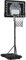 Yaheetech Panier de Basket Extérieur Portable Réglable en Hauteur 234-264 cm Panier de Basket sur Pied à roulettes avec Base de Lestage Panneau Arrière Robuste Noir