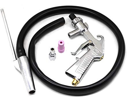 JMorCO Airbrush-Kit Sandstrahler Feed Blast Airbrush Luftsiphon Sandstrahlen Schleifmittel Airbrush Keramikdüsen Tipps Kit Elektrowerkzeuge Spray Airbrush (Farbe: JP Adapter A)