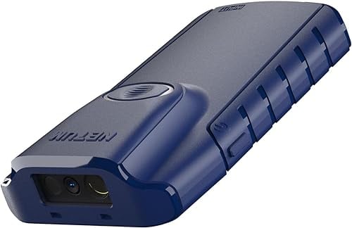 NETUM E950 Bluetooth 2D-Barcode-Scanner, 3-in-1 Kleiner Tragbarer QR-Barcode-Leser, Automatischer Kabelloser Pistolen-Scan-Rückenclip, Funktioniert mit Tablet iOS Android Windows MacOS