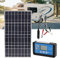 UPIKIT Chargeur De Panneau Solaire 30w 60w 90w 120w, Kit De Panneau Solaire 12v / 24v, avec Contrôleur étanche 40a, Taux De Conversion élevé, pour Charge Extérieure/Camping-Car/Urgence,30w