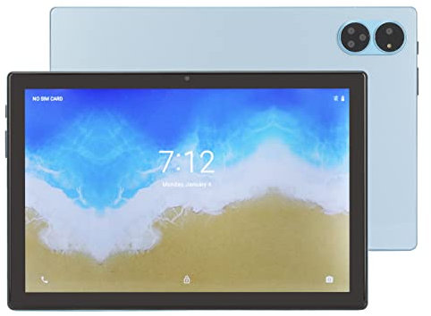Topyond Tablet da 10,1 Pollici, 8 GB di RAM 128 GB di Rom, Tablet da 5800 mAh con CPU Octa Core 5G WiFi 3200X1440 Display HD per Casa O All'aperto(EU 110-240V)