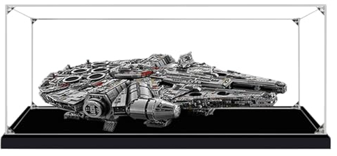 Acryl Vitrine Schaukasten Groß Acryl Vitrine Schaukasten für 75192 Millennium Falcon Modell,Transparenter Staubdichte Vitrine für Modelle Sammlerstücke (Nur Vitrine) B,2MM