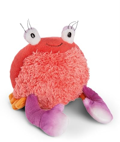 NICI Kuscheltier Krabbe Seabelle 15cm - Plüschtier zum Kuscheln und Liebhaben, Nachhaltig produziertes Stofftier aus recycelten Materialien – 49786