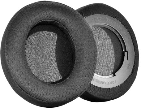 1 paio di cuscinetti per cuffie in tessuto a rete protettiva traspirante sostituibile per cuffie da gioco Razer Kraken 7.1 V2 Pro
