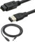 Cable Firewire DV IEEE1394 Macho a Macho de 9 Pines a 6 Pines, Cable Firewire de 3 M/9,8 Pies para Cámaras, Interfaces de Sonido, Escáneres, Impresoras, etc.