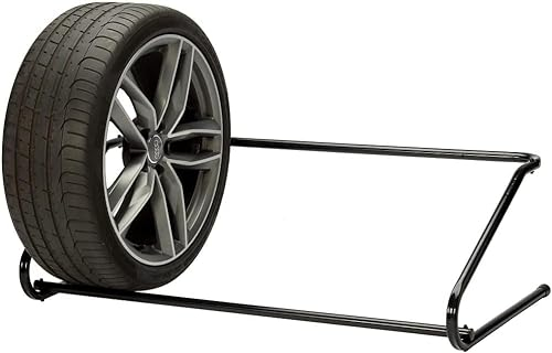 Avilia Reifenregal für Auto – Wandregal für Reifen von Fahrzeugen für Garage und Werkstatt mit 1 Ablage, aus Metall, 120 x 60 x 35 cm