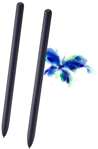 2 Stück Galaxy Tab S7 Ersatz Eingabestift für Samsung S Pen EJ-PT870 für Samsung Galaxy Tab S7 / S7+, Ersatz Stift+ Spitzen/Federn (Mystisches Schwarz)