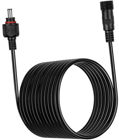 Angoily Extendable Power Wire 5meters Solar Pump Extension Cable for Dc Power Supply Solar Water Feature