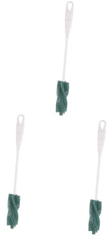 Beavorty 3pcs Long Bottle Brush Cleaner Silicone Brush for Feeding Bottle Dishwasher Safe Kitchen Gadget