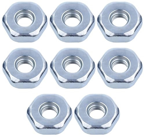 WMUVAZA Tuercas de Motosierra para STIHL, 8 Piezas tuercas para cadena STIHL M8, Jonsered Motosierra, para STIHL MS170 MS171 MS180 MS181 MS250 MS251 MS211 MS390 017 018 020 y Más Modelos