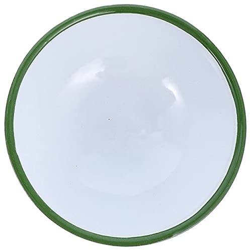 PRETYZOOM Retro Style Enamel Bowl Multi-Purpose Kitchen Bowl Blue Bowls Red Mixing Bowls Enamel Soup Basin for Salad Storage