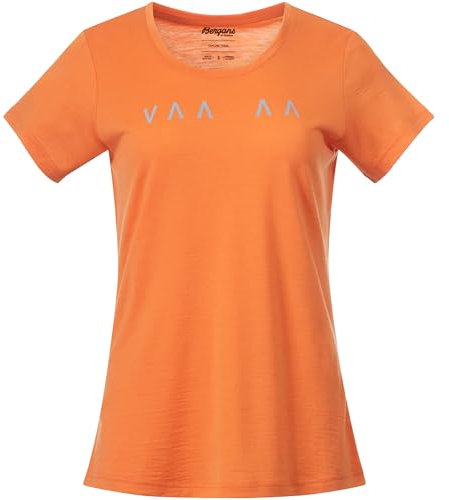 Vaagaa Explore Merino Tee Women faded orange/husky blue missing g (25606) M