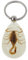 JSGHGDF Porte-clés en résine avec pendentif touristique et ambre, bijou tendance, Scorpion jaune 2, M