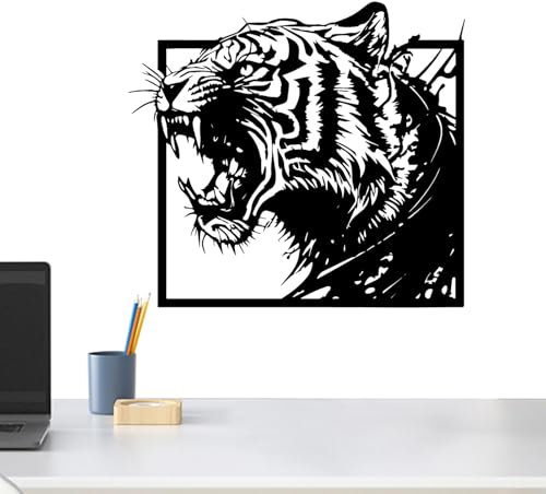 Gothic Wanddeko Gothic Wandkunst | Schwarz Metall Wanddeko Gothic Kunst Deko Deko Eisen Engelskelett Löwe Phönix Engel Silhouette g