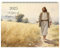 Jesus Kalender 2025, Wandkalender mit Sprichwort und Bilder, 12 Month Planer, A5 Terminplaner Terminkalender Wochenplaner, Tischkalender für Desktop Wand Schule Zuhause Büro (Weiß)