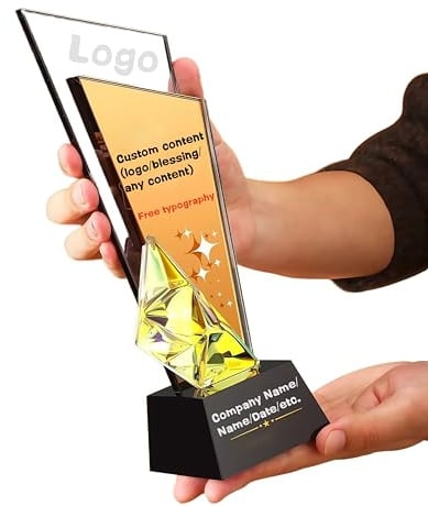 Individuell gravierte Trophäen – Premium-Kristall-, Holz- & Metall-Auszeichnungen für Firmen-Events, Sport & akademische Meilensteine