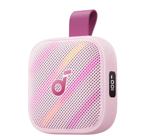 Soundcore Boom Go 3i di Anker, Cassa Bluetooth Portatile Impermeabile, IP68 | Rosa, audio da 15W, 24 ore, BassUp 2.0, Bluetooth 6.0 e ricarica di emergenza, ideale per trekking, ciclismo e campeggio