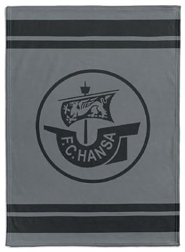 Hansa Rostock FC Sherpadecke Fleecedecke Decke Kuscheldecke ** Logo **, 200 x 150 cm