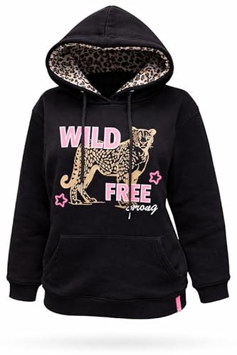 Zwillingsherz Damen Pullover Hoodie Sweatshirt | Kapuzenpullover & Übergangspullover | Aufdruck Frühling Sommer Herbst