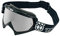TWO-X Cross-Brille - Motocross-Brille mit verspiegeltem silbernen Glas - Kratzfeste Motorrad-Brille - Enduro & Downhill - Modell Race - Schwarz