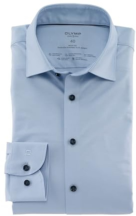 OLYMP Herren T-Shirt V-Ausschnitt Schlank 080112 | T-Shirt, Saum, Body Fit, 94% Baumwolle/6% Elasthan