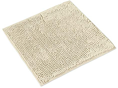 WohnDirect Badematte 45x45cm | Creme | rutschfest & Waschbar, Badezimmerteppich zum Set kombinierbar, Badvorleger, WC Garnitur, Badteppich, Oeko-TEX Zertifiziert