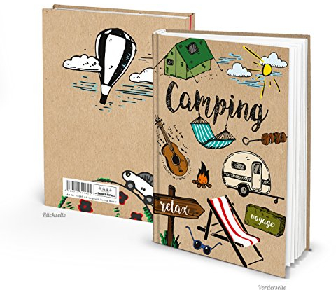 Logbuch-Verlag Kleines Camping Tagebuch Campingbuch Reisetagebuch Notizbuch Urlaub Reisen Reisebuch A5 klein leeres Buch ohne Inhalt zum selbst gestalten