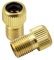 OcioDual 2Pcs Messing Presta zu Schrader Bike Valve Adapter Golden Fahrradventil Konverter Ventiladapter Fahrrad Autoventil