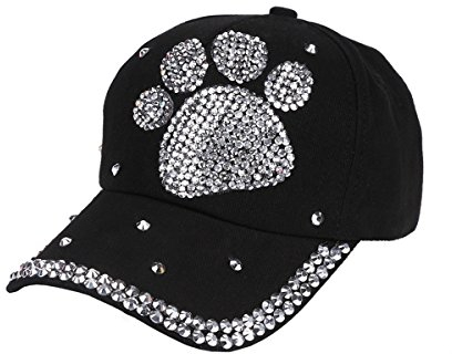 Queenbox Baseball Cap Mit Strass Bling Luxus Männer Frauen Kind Sommer Lässig Einstellbar Hip Hop Sonnenblende Hut, Schwarz