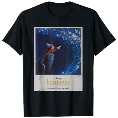 Disney Mickey Mouse Fantasia Retro Poster T-Shirt