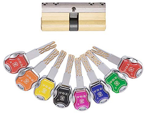 Verrou de porte antivol - 8 clés fournies - Haute sécurité - Convient à tous les types de portes