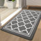 Homaxy Washable Door Mats Indoor, Dirt Trapper Mat Absorbent Non-Slip Low Profile Doormat for Entrance, Inside, Kitchen, Front Back Door, Pets and Dogs— 80 x 120 cm, Grey